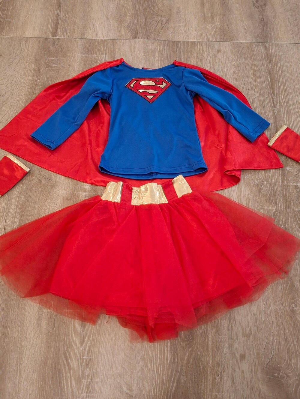Pottery Barn Kids DC Comics Supergirl Costume Set Toddler 2-3 Years